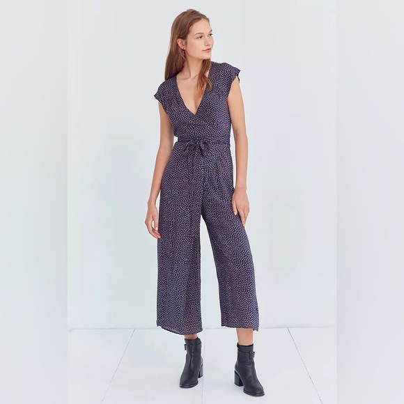 UO Kimchi Blue Printed Wrap Jumpsuit - Picture 2 of 8
